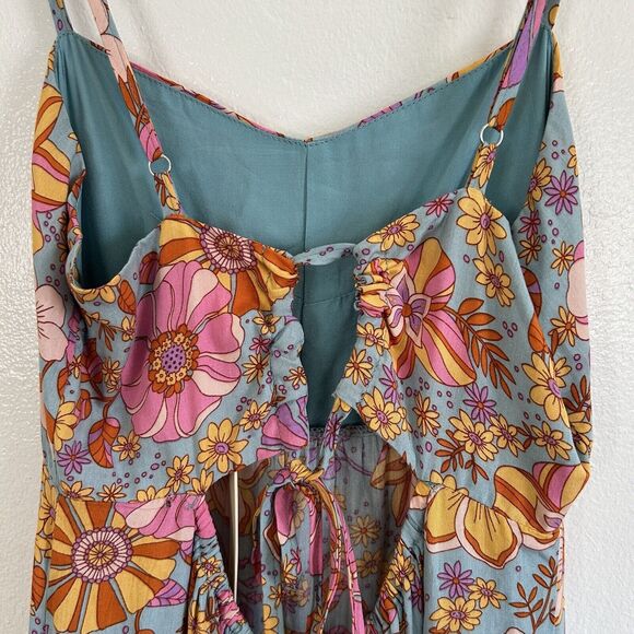 NWT Blush BJ Mod 60s Floral Maxi Dress Women’s Size Small - Picture 4 of 9